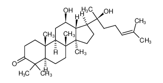 51116-90-6 spectrum, (5R,8R,9R,10R,12R,13R,14R,17S)-12-hydroxy-17-(2-hydroxy-6-methylhept-5-en-2-yl)-4,4,8,10,14-pentamethylhexadecahydro-3H-cyclopenta[a]phenanthren-3-one