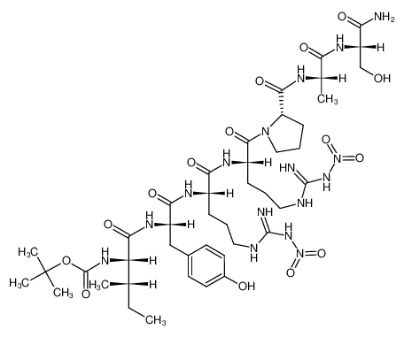 70874-09-8 Boc-Ile-Tyr-Arg(NO2)-Arg(NO2)-Pro-Ala-Ser-NH2