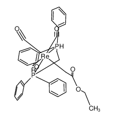 124342-63-8 structure, C33H33O5P2Re