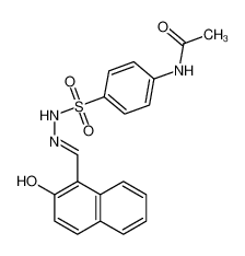 N-[4-[[(2-oxonaphthalen-1-ylidene)methylamino]sulfamoyl]phenyl]acetamide 2156-87-8