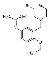 N-[3-[[bis(2-bromoethyl)amino]methyl]-4-ethoxyphenyl]acetamide 56266-58-1