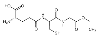 (2S)-2-amino-5-[[(2R)-1-[(2-ethoxy-2-oxoethyl)amino]-1-oxo-3-sulfanylpropan-2-yl]amino]-5-oxopentanoic acid 118421-50-4