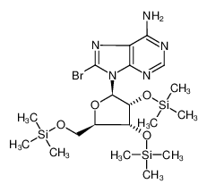 60091-08-9 structure, C19H36BrN5O4Si3