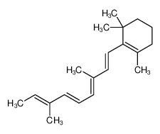 2-[(1E,3E,5E,7E)-3,7-dimethylnona-1,3,5,7-tetraenyl]-1,3,3-trimethylcyclohexene 6895-29-0