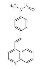 Benzenamine,N-methyl-N-nitroso-4-[2-(4-quinolinyl)ethenyl]- 16699-10-8