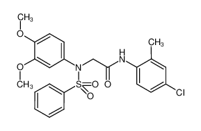 2-[n-(苯磺酰基)-3,4-二甲氧基苯胺]-n-(4-氯-2-