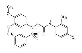 335208-47-4 structure, C23H23ClN2O5S