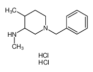 1-benzyl-N,4-dimethylpiperidin-3-amine and two HCl 1228879-37-5