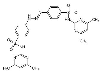 N-(4,6-dimethylpyrimidin-2-yl)-4-[2-[4-[(4,6-dimethylpyrimidin-2-yl)sulfamoyl]phenyl]iminohydrazinyl]benzenesulfonamide 110505-56-1