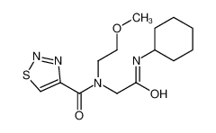 N-[2-(Cyclohexylamino)-2-oxoethyl]-N-(2-methoxyethyl)-1,2,3-thiad iazole-4-carboxamide