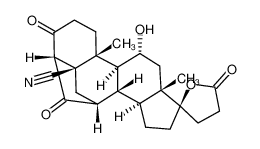 4'S(4'α),7'α-hexadecahydro-11'α-hydroxy-10'β,13'beta-dimethyl-3',5,20'-trioxospiro[furan-2(3H),17'β-[4,7]metheno(17H)cyclopenta[a]phenanthrene]-5'β(2'H)-carbonitrile