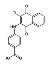 4-[(3-chloro-1,4-dioxonaphthalen-2-yl)amino]benzoic acid 64505-76-6
