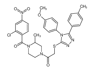 5925-72-4 structure, C30H29ClN6O5S