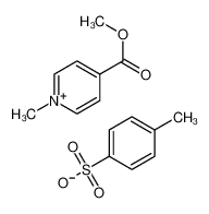 4-methylbenzenesulfonate,methyl 1-methylpyridin-1-ium-4-carboxylate 1031-03-4