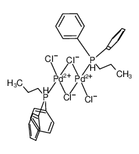 248604-19-5 structure, C30H36Cl4P2Pd2