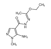 Ethyl N-[(5-amino-1-methyl-1H-pyrazol-4-yl)-carbonyl]ethanehydrazonoate 114936-20-8