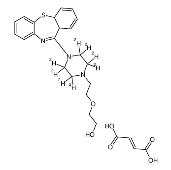 2-[2-[4-(6a,10a-dihydrobenzo[b][1,4]benzothiazepin-6-yl)-2,2,3,3,5,5,6,6-octadeuteriopiperazin-1-yl]ethoxy]ethanol,(E)-but-2-enedioic acid 1185247-12-4