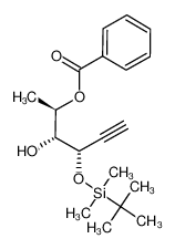 279684-79-6 (2R,3R,4S)-4-(tert-butyldimethylsiloxy)-hex-5-yne-2,3-diol 2-benzoate ester