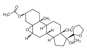 19699-75-3 3β-acetoxy-20,20-ethanediyldioxy-5,6α-epoxy-5α-pregnan-17-ol