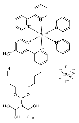 144642-43-3 structure, C44H51F6N8O2P2Ru+++++++