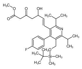 124863-85-0 structure, C32H46FNO5Si