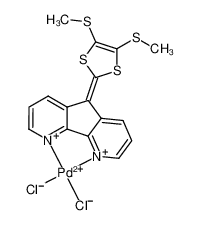 622828-84-6 structure, C16H12Cl2N2PdS4++