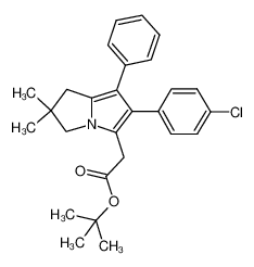 262426-70-0 spectrum, [6-(4-chlorophenyl)-2,3-dihydro-2,2-dimethyl-7-phenyl-1H-pyrrolizin-5-yl]acetic acid tert-butyl ester