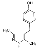 4-[(3,5-dimethyl-1H-pyrazol-4-yl)methyl]phenol 75998-99-1