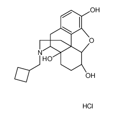 (4R,4aS,7R,7aR,12bS)-3-(cyclobutylmethyl)-1,2,4,5,6,7,7a,13-octahydro-4,12-methanobenzofuro[3,2-e]isoquinoline-4a,7,9-triol,hydrochloride 60018-68-0