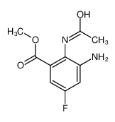 methyl 2-acetamido-3-amino-5-fluorobenzoate 921222-06-2