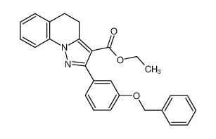 94594-73-7 ethyl 2-(3-(benzyloxy)phenyl)-4,5-dihydropyrazolo[1,5-a]quinoline-3-carboxylate