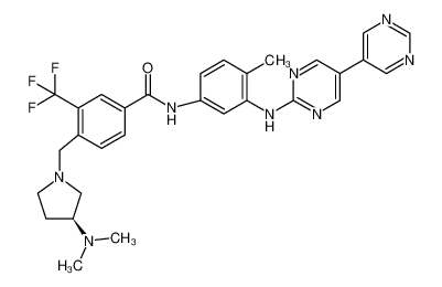 887650-05-7 structure, C30H31F3N8O