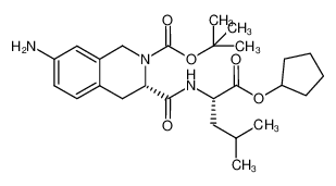 914605-86-0 (S)-7-amino-3-((S)-1-cyclopentyloxycarbonyl-3-methyl-butylcarbamoyl)-3,4-dihydro-1H-isoquinoline-2-carboxylic acid tert-butyl ester