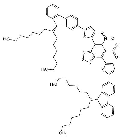 1070910-97-2 4,7-bis(5-(9,9-dioctyl-9H-fluoren-2-yl)thiophen-2-yl)-5,6-dinitrobenzo[c][1,2,5]thiadiazole