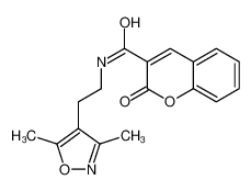 N-[2-(3,5-Dimethyl-1,2-oxazol-4-yl)ethyl]-2-oxo-2H-chromene-3-car boxamide