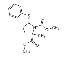 185385-16-4 (2S,5S)-2-Methyl-5-phenylsulfanyl-pyrrolidine-1,2-dicarboxylic acid dimethyl ester