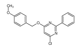 4-chloro-6-[(4-methoxyphenyl)methoxy]-2-phenylpyrimidine