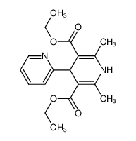 diethyl 2,6-dimethyl-4-pyridin-2-yl-1,4-dihydropyridine-3,5-dicarboxylate 23125-28-2