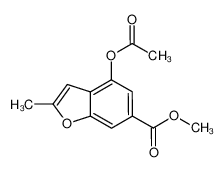 methyl 4-acetyloxy-2-methyl-1-benzofuran-6-carboxylate 37978-61-3