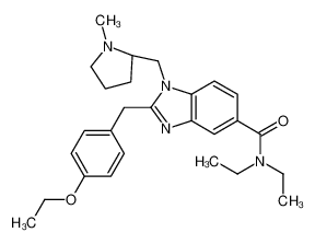 2-[(4-乙氧基苯基)甲基]-N,N-二乙基-1-[[(2R)-1-甲基-2-吡咯烷基]甲基]-1H-苯并咪唑-5-甲酰胺
