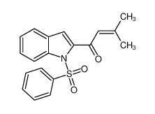 102210-76-4 1-[1-(benzenesulfonyl)indol-2-yl]-3-methylbut-2-en-1-one