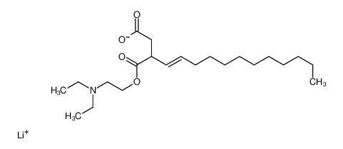 lithium,3-[2-(diethylamino)ethoxycarbonyl]pentadec-4-enoate 93918-09-3