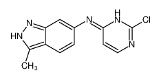 444731-66-2 spectrum, N-(2-chloropyrimidin-4-yl)-3-methyl-2H-indazol-6-amine