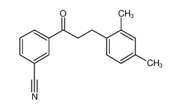 3-[3-(2,4-dimethylphenyl)propanoyl]benzonitrile 898793-67-4