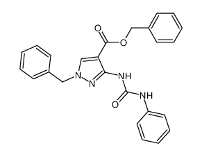 N-phenyl-N'-(1-benzyl-4-benzyloxycarbonylpyrazol-3-yl)urea