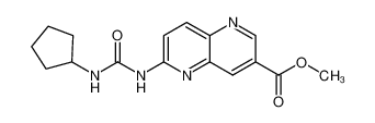 1422126-23-5 methyl 6-(3-cyclopentylureido)-1,5-naphthyridine-3-carboxylate