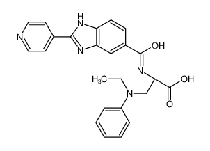 3-[Ethyl(phenyl)amino]-N-{[2-(4-pyridinyl)-1H-benzimidazol-5-yl]c arbonyl}-L-alanine 316833-27-9