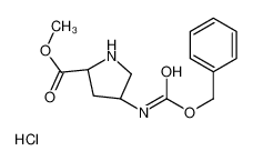 (2S,4R)-Methyl 4-(((benzyloxy)carbonyl)amino)pyrrolidine-2-carboxylate hydrochloride 1217626-26-0