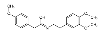 N-[2-(3,4-dimethoxyphenyl)ethyl]-2-(4-methoxyphenyl)acetamide 4078-65-3