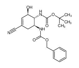 927395-59-3 (3R,4R,5S)-5-benzyloxycarbonylamino-4-tert-butoxycarbonylamino-1-cyano-3-hydroxycyclohexene